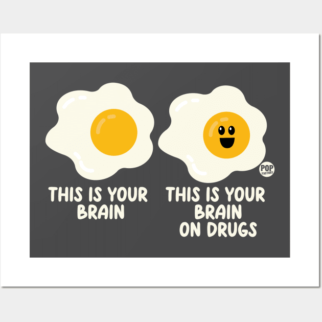 BRAIN ON DRUGS Wall Art by toddgoldmanart